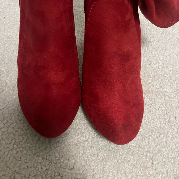 Wild diva red suede boots - Picture 4 of 6